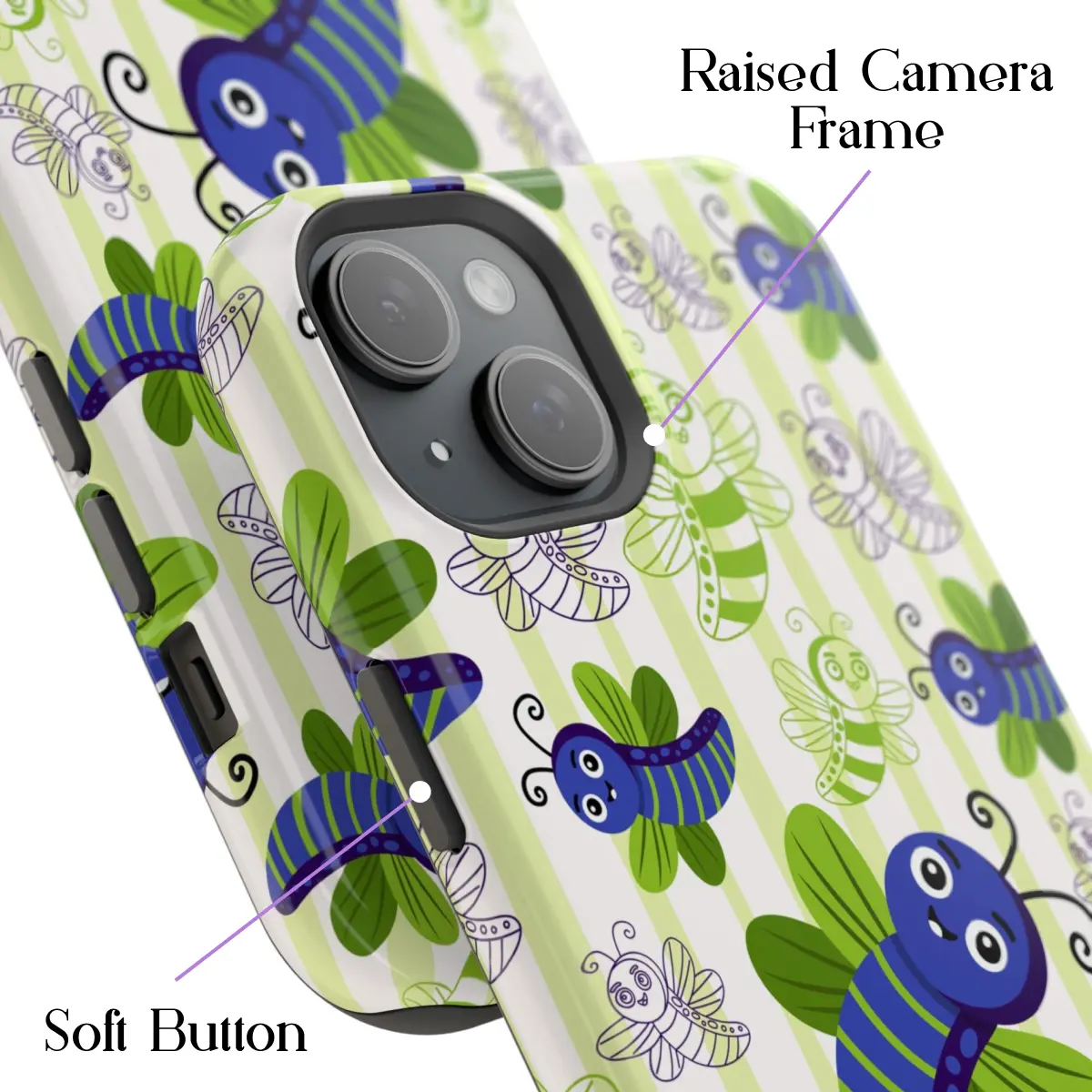 Caterpillar Maze – iPhone 15 Plus Case - Image 3