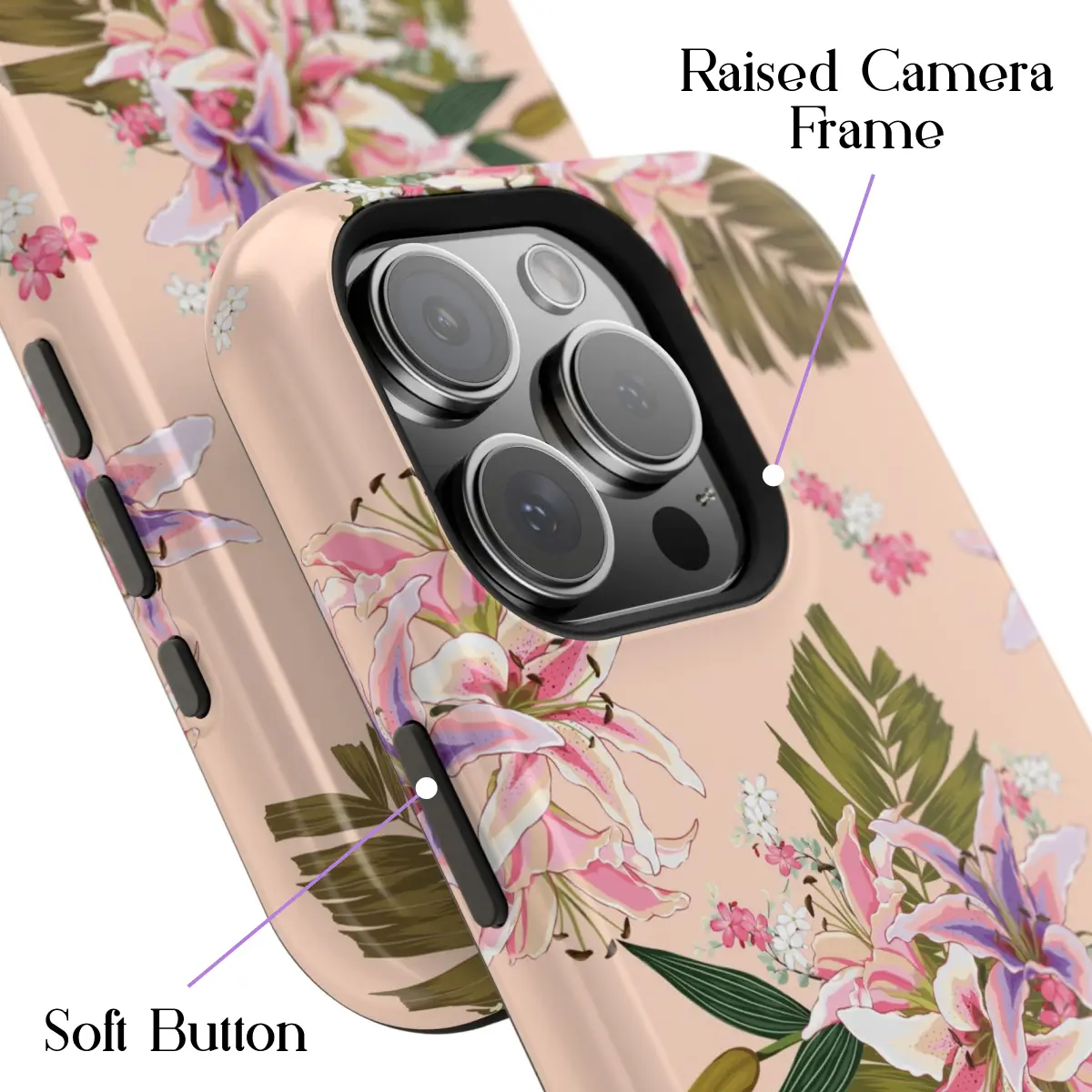 Peach Blossom – iPhone 16 Pro Case - Image 3