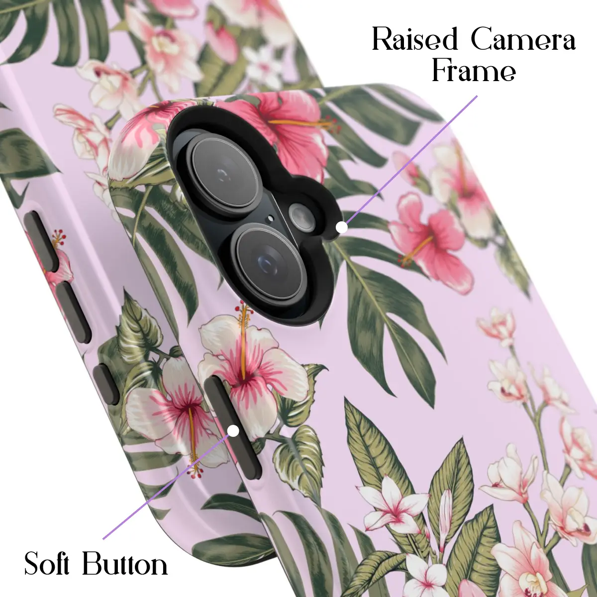 Pink Plumeria – iPhone 16 Plus Case - Image 3