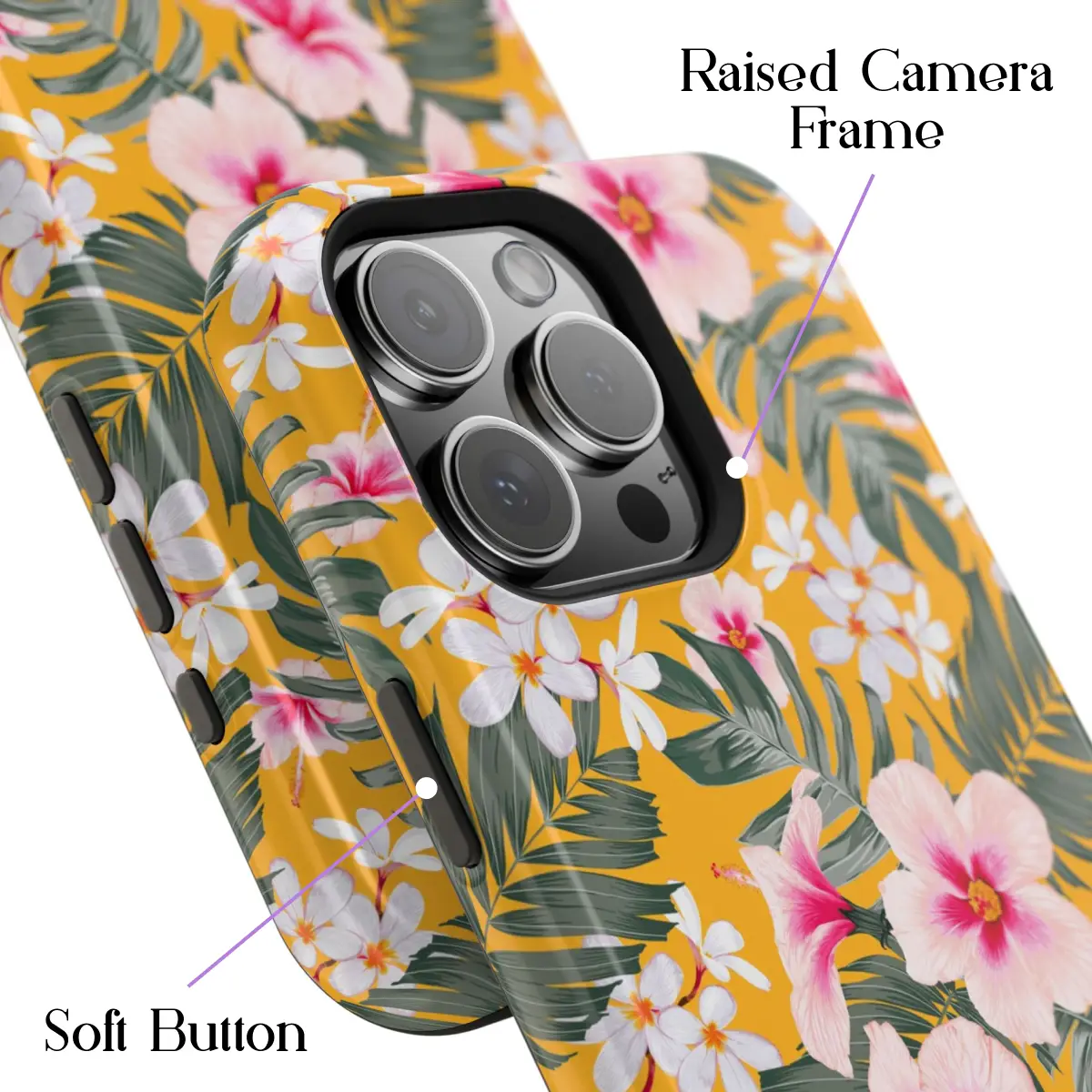 Yellow Marigold – iPhone 16 Pro Max Case - Image 3