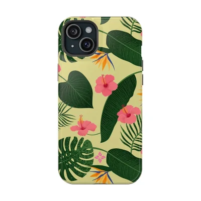 Green Lotus – iPhone 15 Plus Case