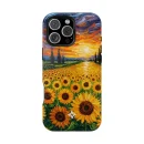 Sunset Sunflowers – iPhone 16 Pro Max Case