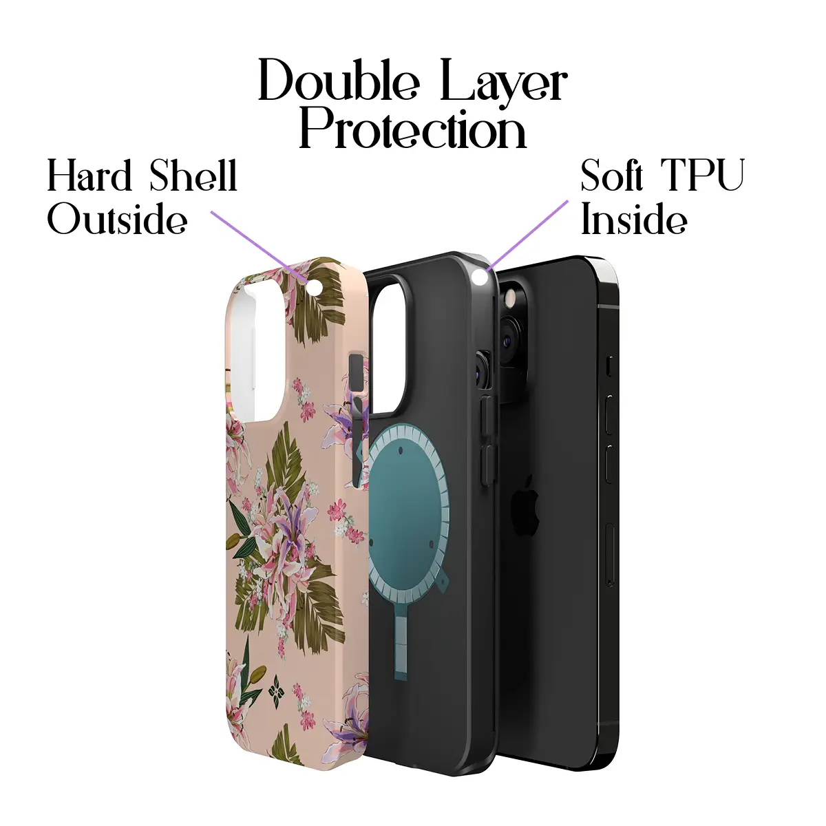 Peach Blossom – iPhone 13 Pro Case - Image 2