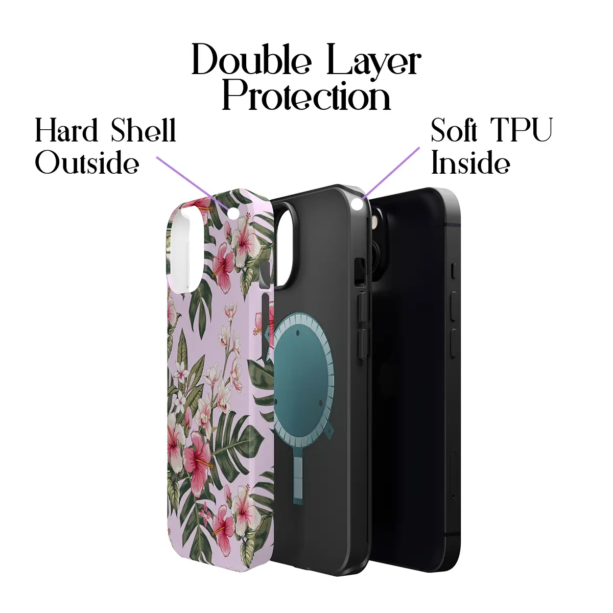Pink Plumeria – iPhone 12 Case - Image 2