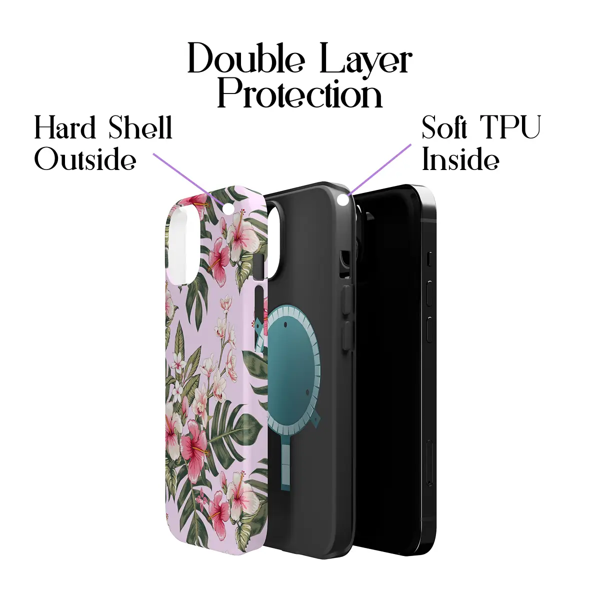 Pink Plumeria – iPhone 14 Case - Image 2