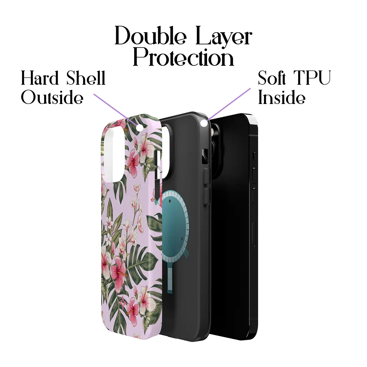 Pink Plumeria – iPhone 14 Pro Max Case - Image 2
