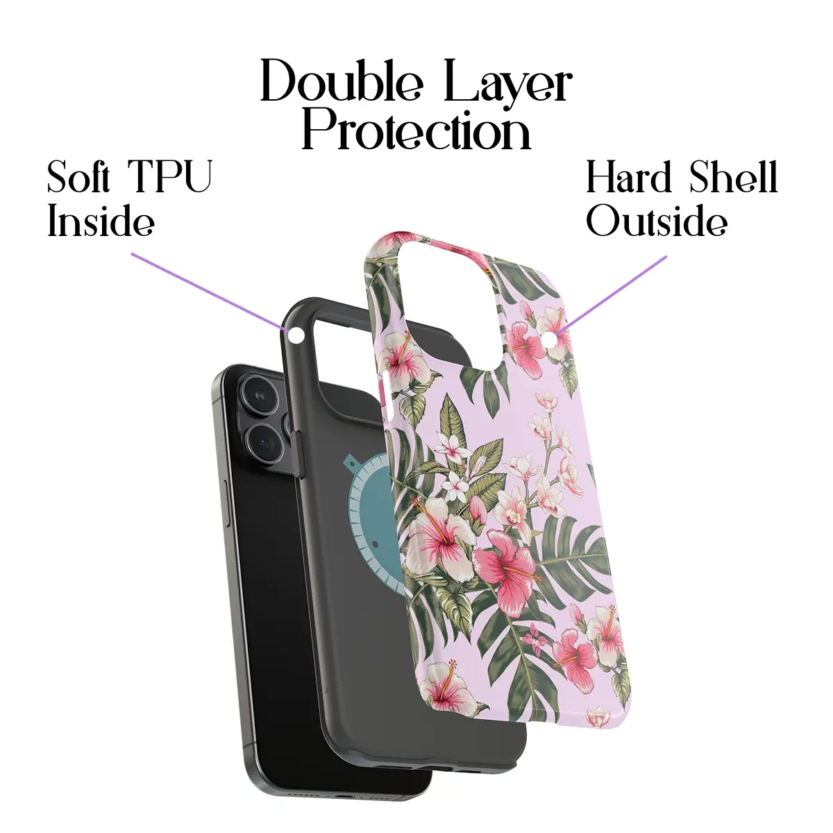 Pink Plumeria – iPhone 15 Pro Max Case - Image 3