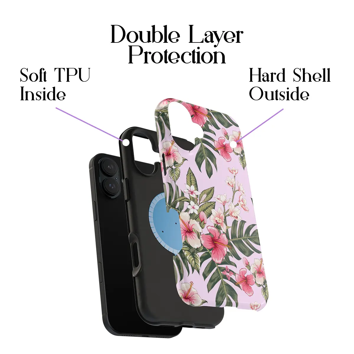 Pink Plumeria – iPhone 16 Plus Case - Image 2