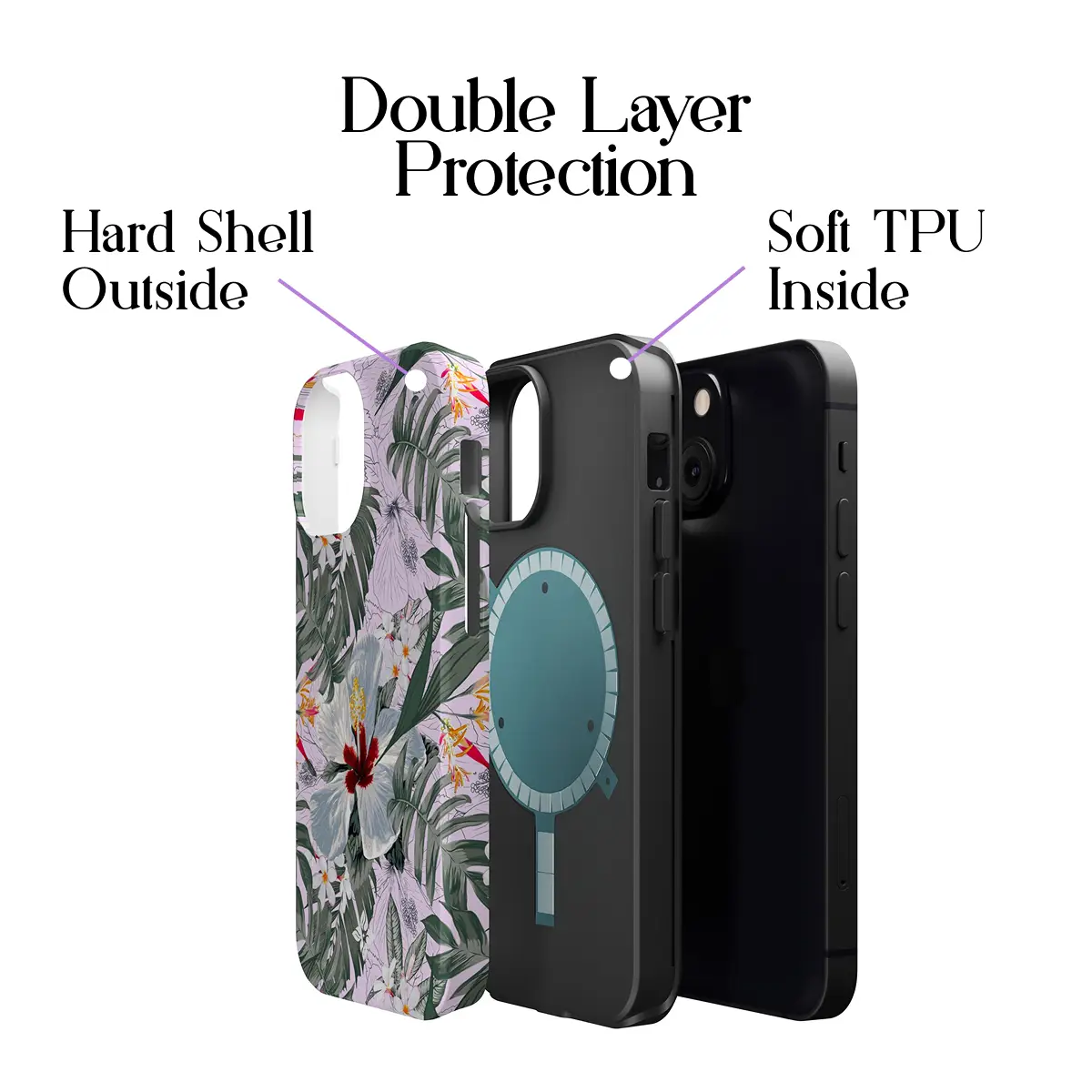 White Magnolia – iPhone 13 Mini Case - Image 2