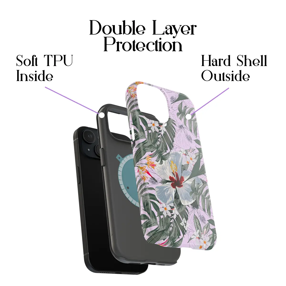 White Magnolia – iPhone 15 Case - Image 2