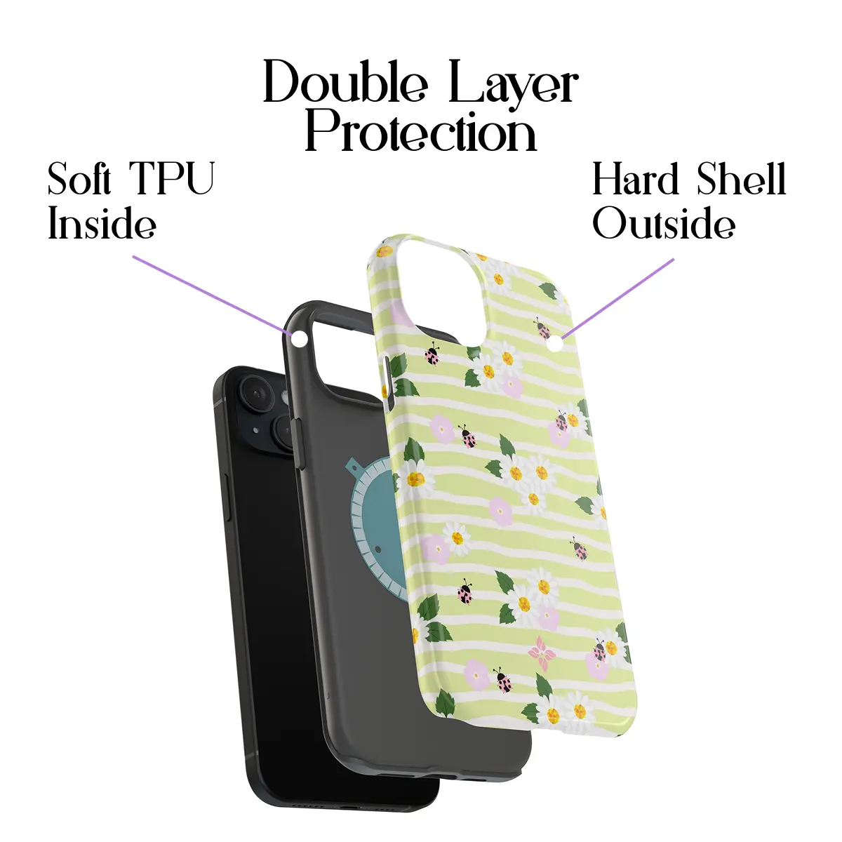 Clover Field – iPhone 15 Plus Case - Image 2
