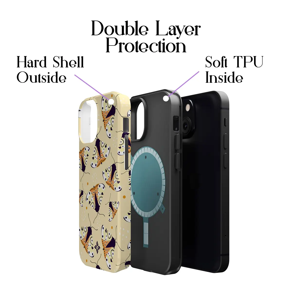 Moth Dust – iPhone 13 Mini Case - Image 2