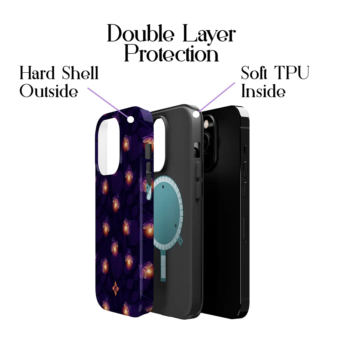 Night Sparks – iPhone 14 Pro Case - Image 2