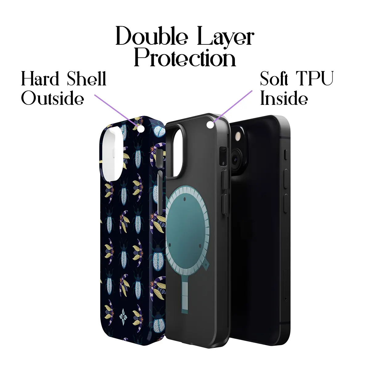 Beetle Shadow – iPhone 13 Mini Case - Image 2