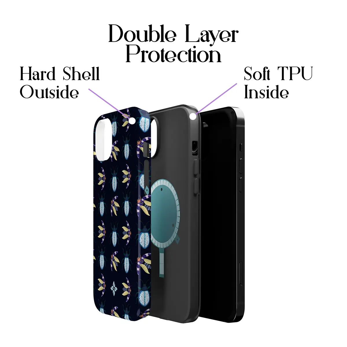 Beetle Shadow – iPhone 14 Plus Case - Image 2