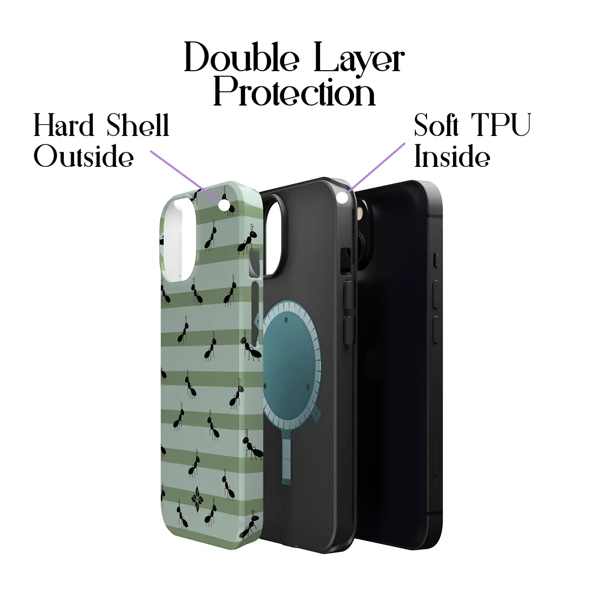 Ant Stripes – iPhone 12 Case - Image 2