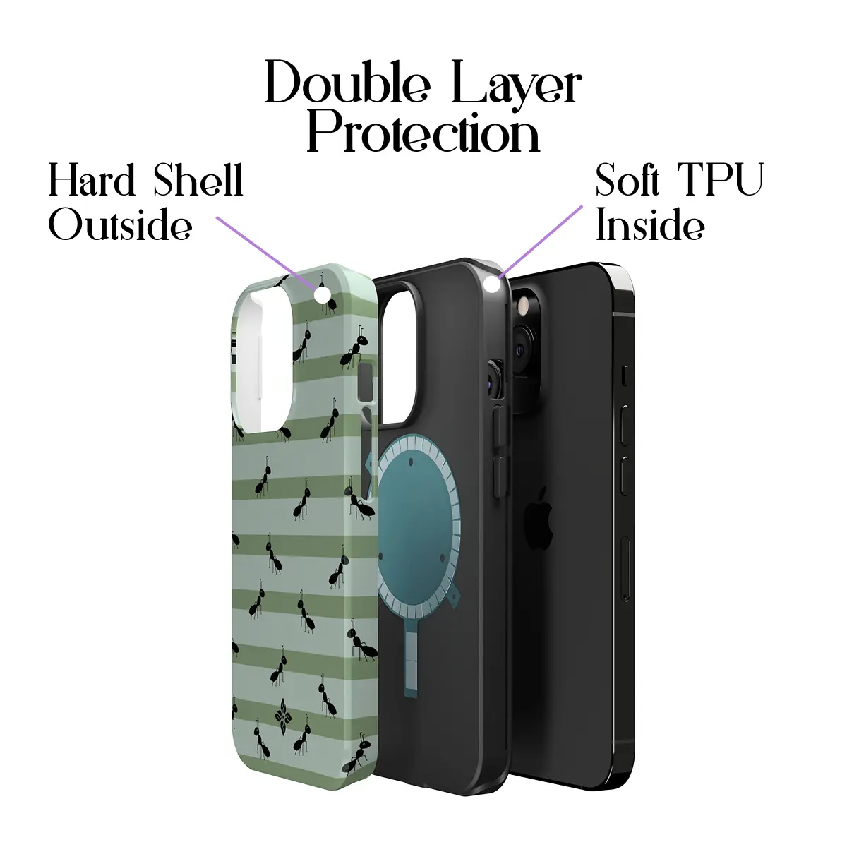 Ant Stripes – iPhone 12 Pro Case - Image 2