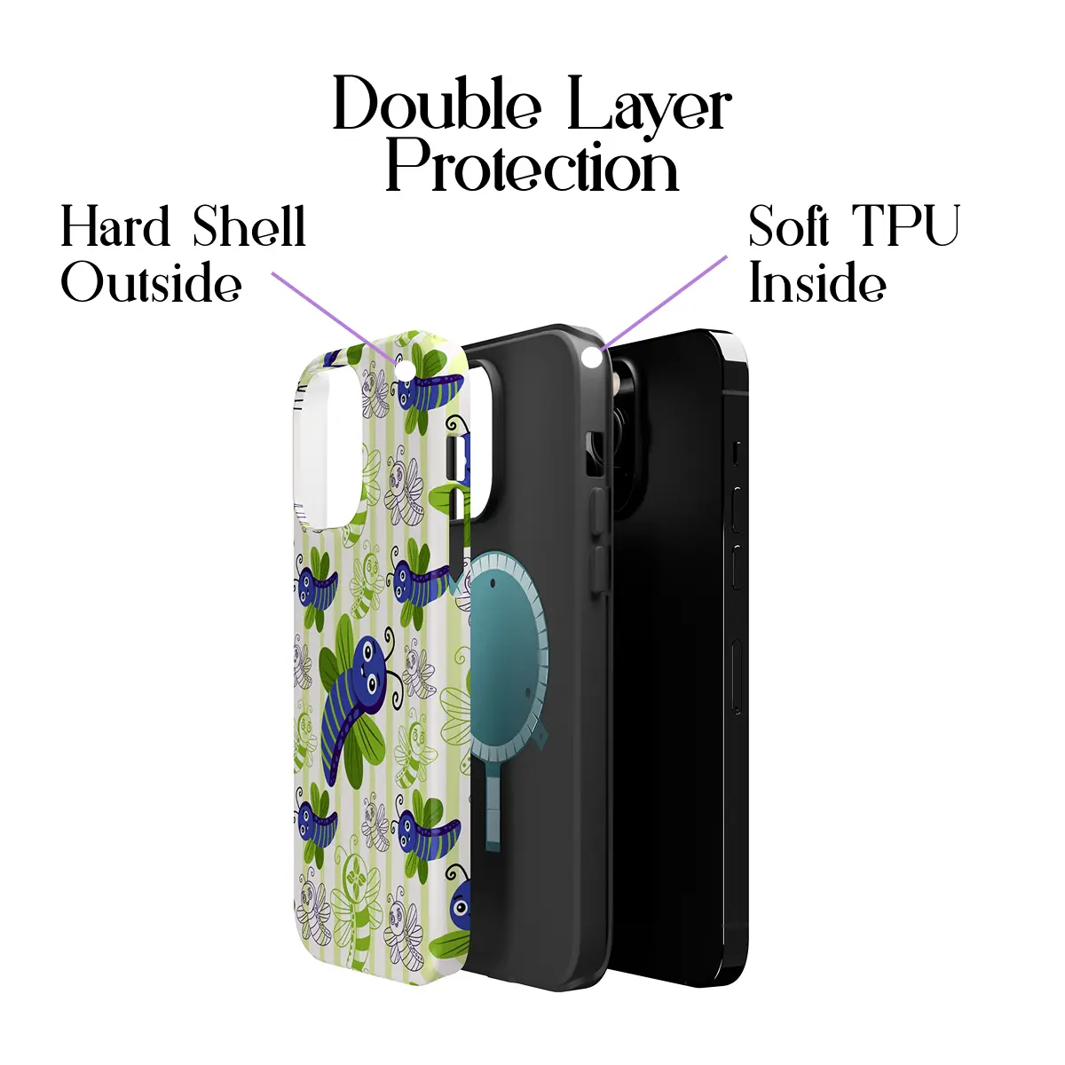 Caterpillar Maze – iPhone 14 Pro Max Case - Image 2