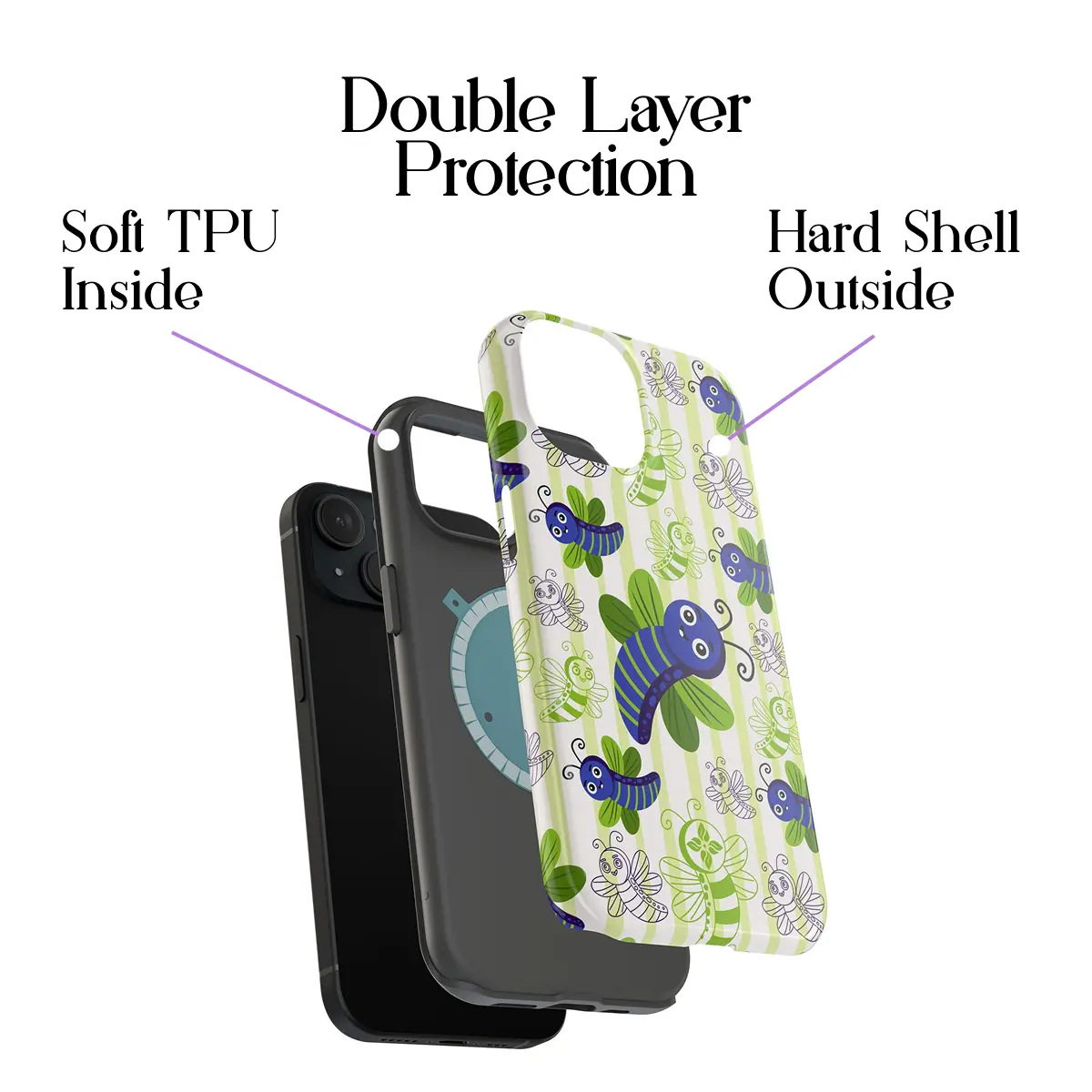 Caterpillar Maze – iPhone 15 Case - Image 2