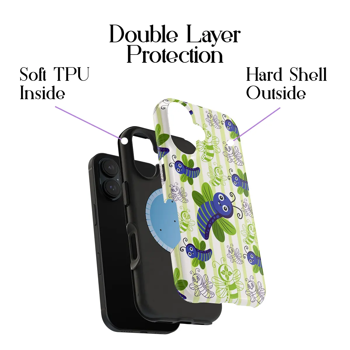 Caterpillar Maze – iPhone 16 Case - Image 2