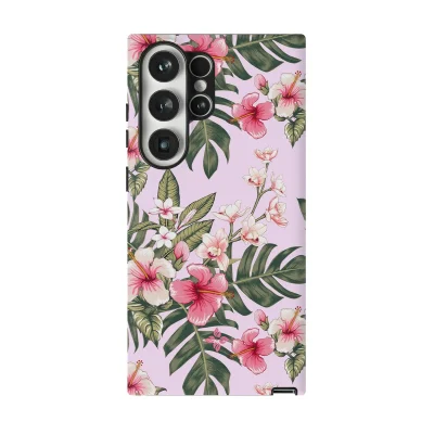 Pink Plumeria – Samsung Galaxy S23 Ultra Case