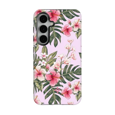 Pink Plumeria – Samsung Galaxy S24 Case