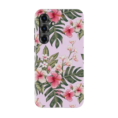 Pink Plumeria – Samsung Galaxy S25 Plus Case